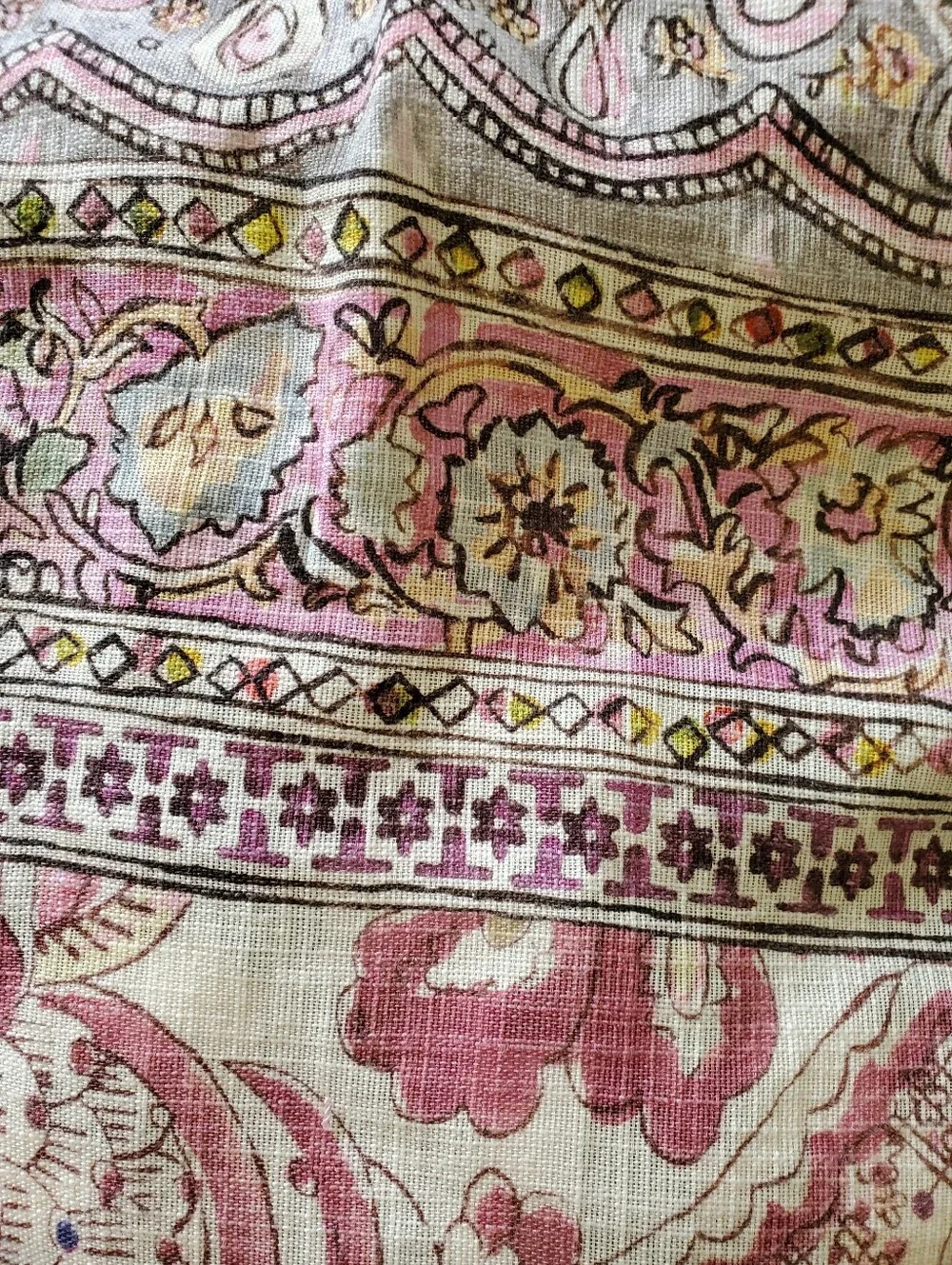 Anthropologie Zadie Curtains Panels Set of 2 96x50 Paisley Floral Boho Drapes